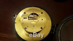 WWII Chelsea US COAST GUARD Black Brass 6 dial ships clock w Key