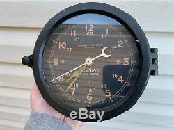 WWII Chelsea US NAVY 6 dial ships clock