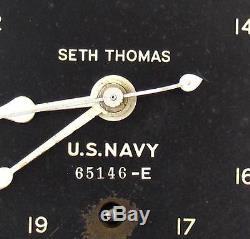 WWII Seth Thomas US NAVY Ships clock 6 dial