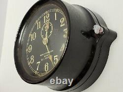 Working 1941 WWII U. S. NAVY Seth Tomas Bakelite Porthole Naval Ship Mark 1 Clock