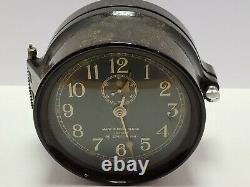 Working 1941 WWII U. S. NAVY Seth Tomas Bakelite Porthole Naval Ship Mark 1 Clock