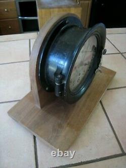 Working WWII Seth Thomas Clock U. S. MARITIME COMMISSI0N Bakelite Ship Clock