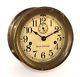 Wwii Era Seth Thomas 8 Day Time Only Ship's Bulkhead Clock Runs Wp305