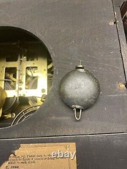 (c172) Seth Thomas Adamantine Mantel Clock Great Condition